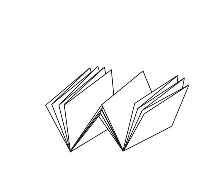 4 buckles + 4 buckles paper fold diagram
