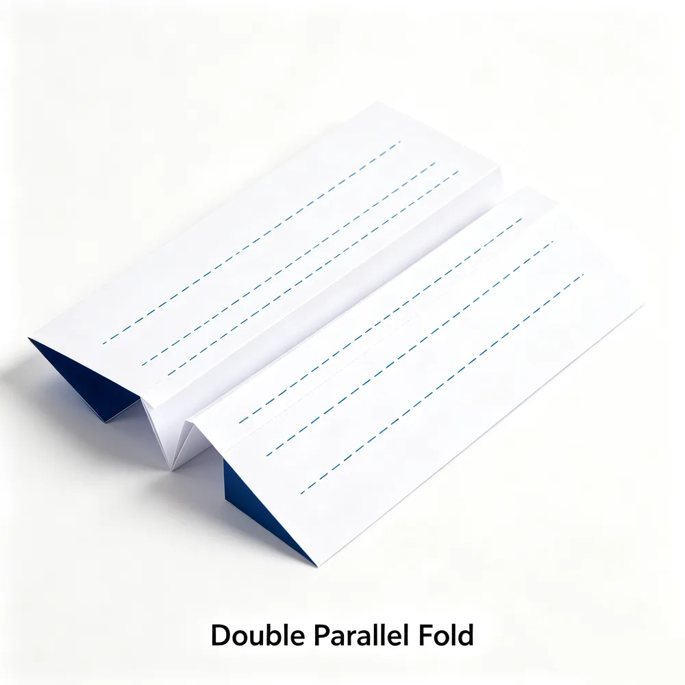 Double parallel fold fold pattern