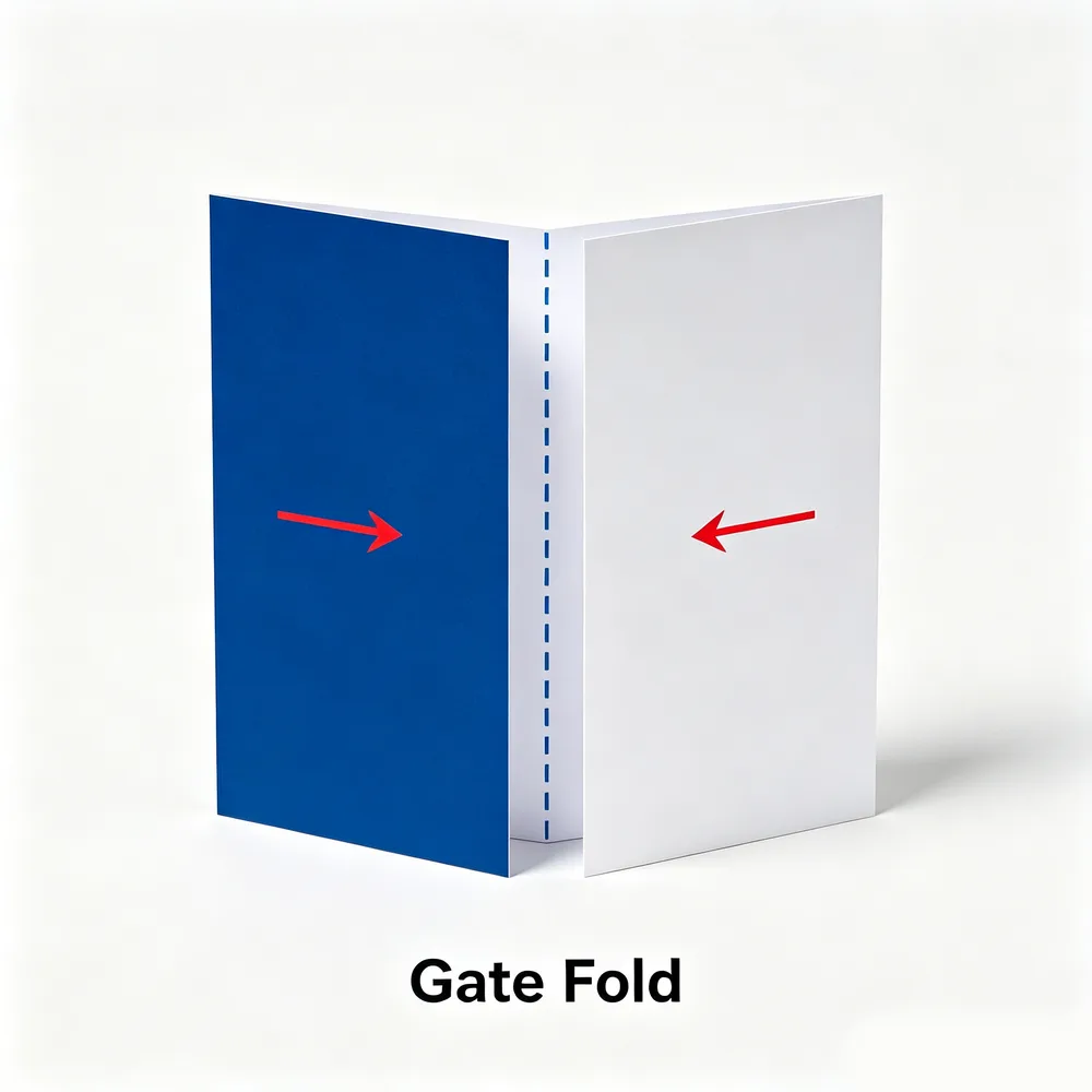 Gate fold fold pattern