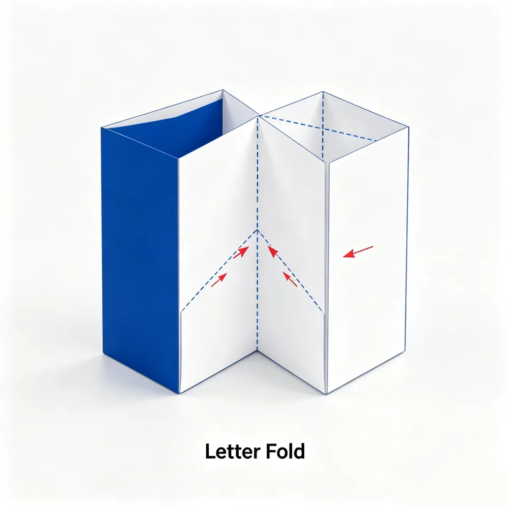 Letter fold fold pattern
