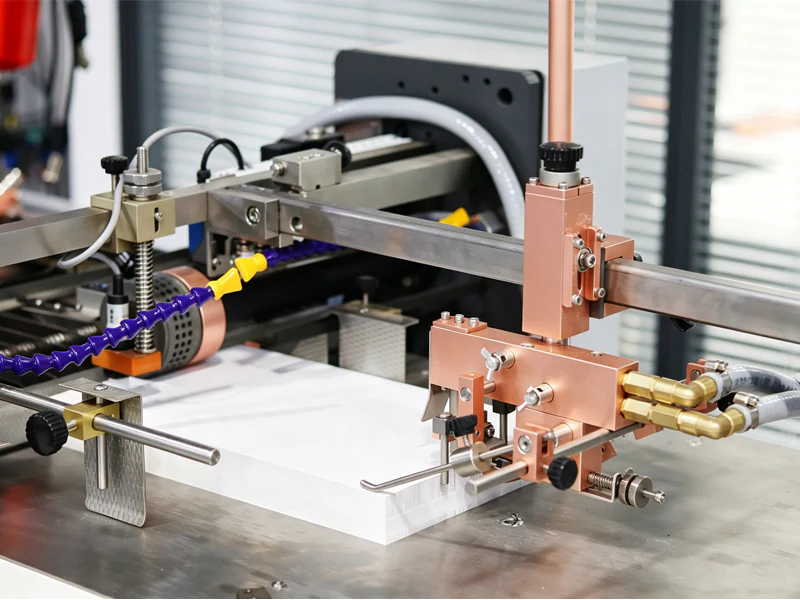 Electronic sheet feeder above the paper pile