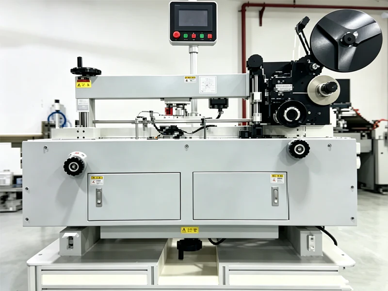 Inline labeling unit with a label reel
